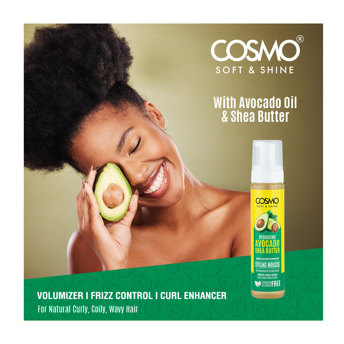 Soft & Shine Avocado & Shea Butter Hydrating Styling Mousse